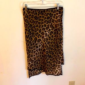 Hot Kiss leopard print lacey skirt
